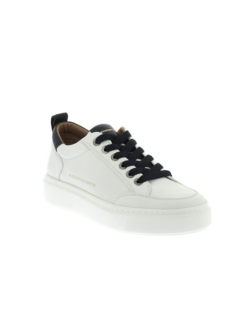 Bond Man sneakers da uomo in pelle bianca ALEXANDER SMITH | ASBBBDM3297WBLX